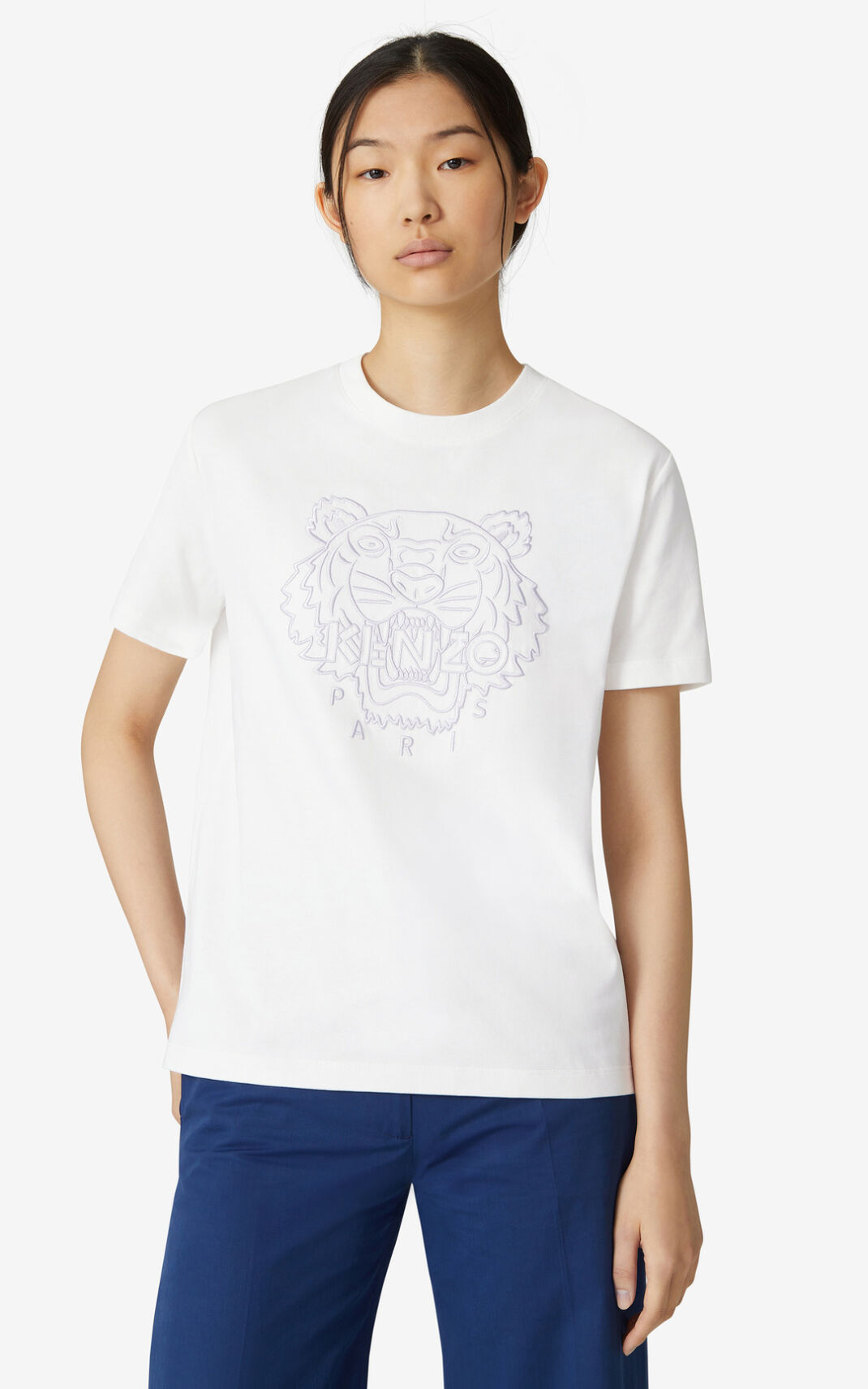 Kenzo Loose 虎 Tシャツ レディース 白 - NAJXOC387